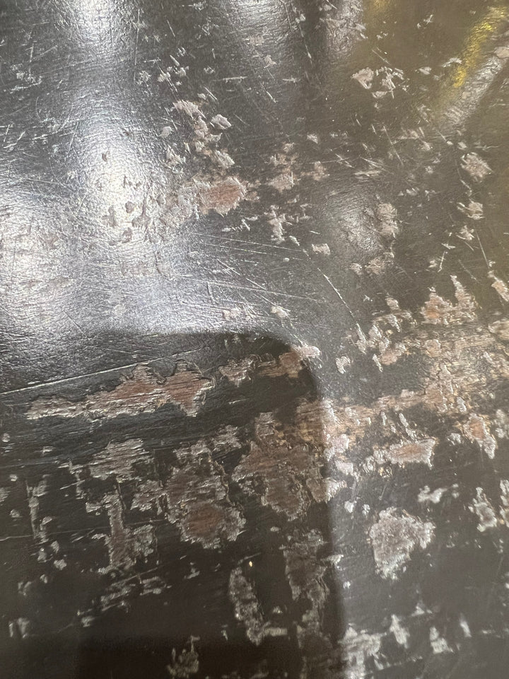 DINING TABLE BLACK WITH DARK BANDING #70053