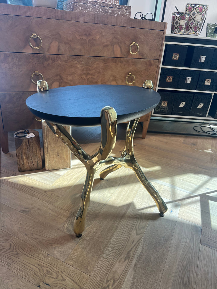 TABLE OVAL DARK GRAY OAK