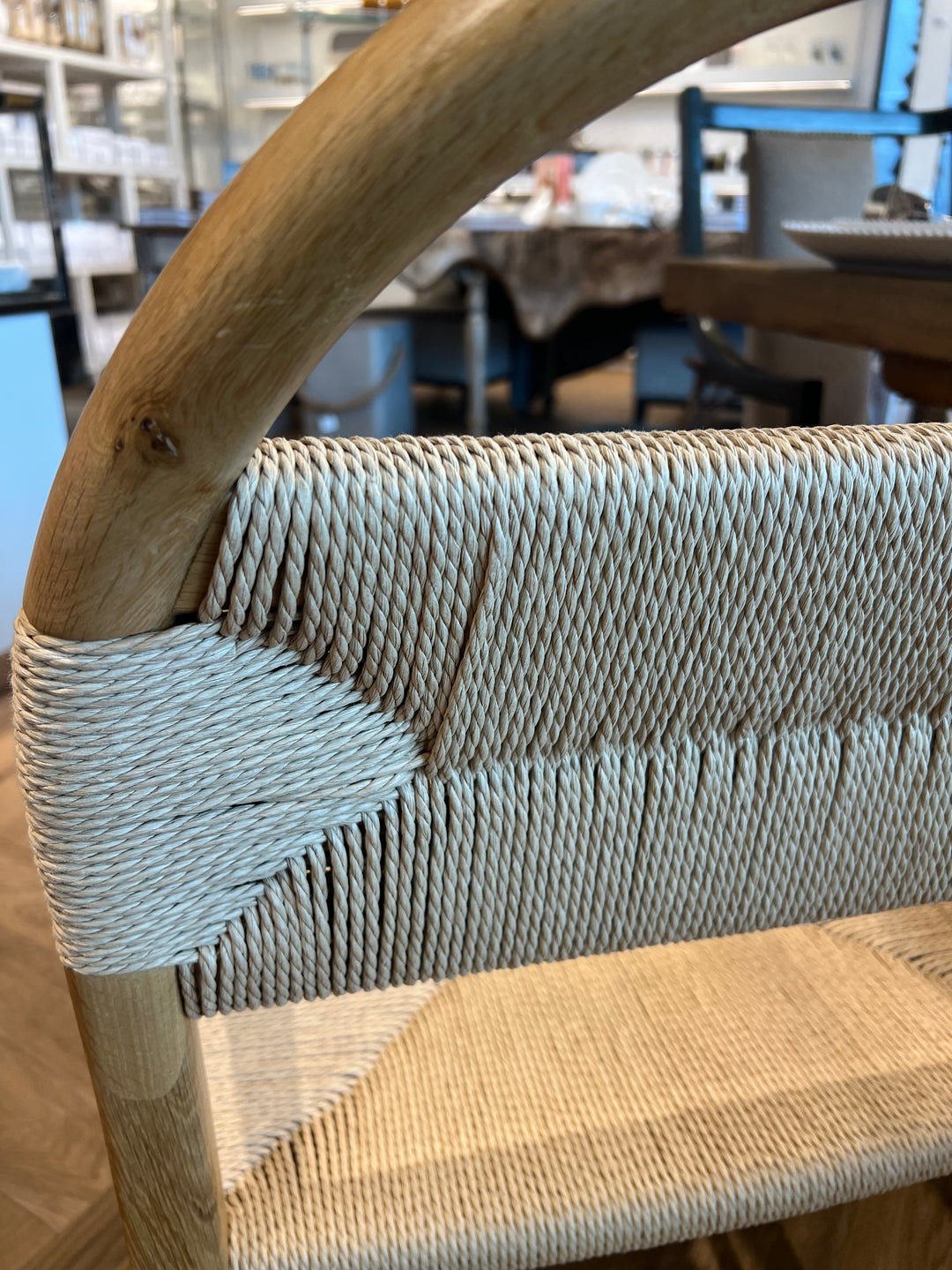 CHAIR NATURAL BLONDE & JUTE #62515