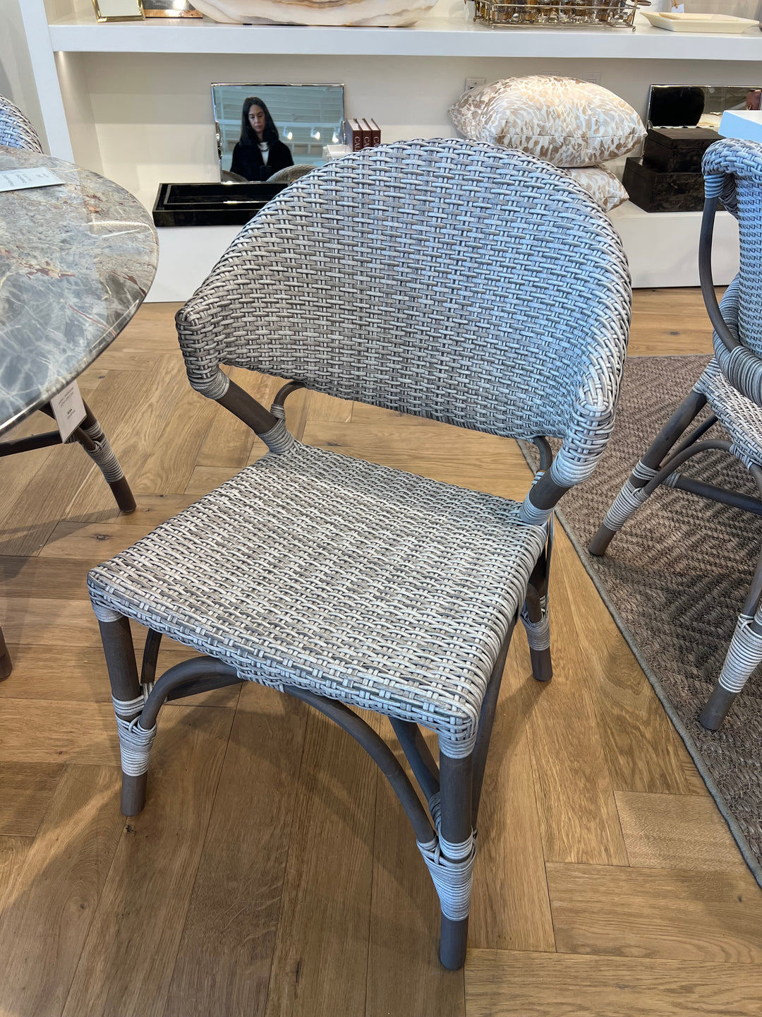 CHAIR GREY RATTAN #71462 (NRD)