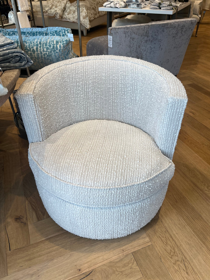 CHAIR SWIVEL UPHOLSTERED ROUNDED #70759