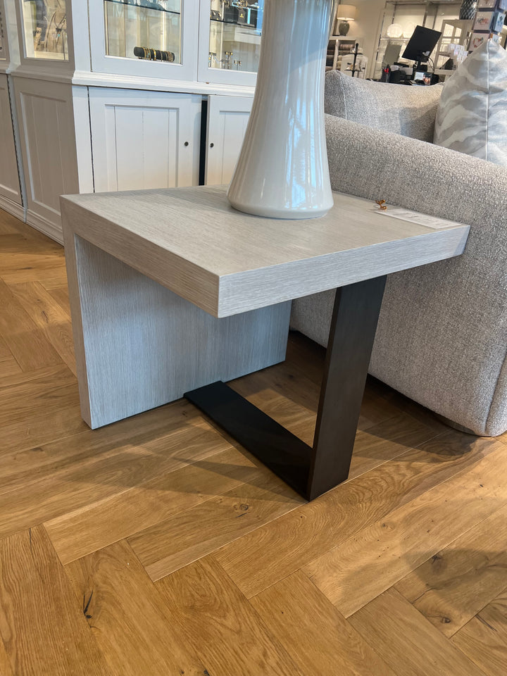 SIDE TABLE WATERFALL BONE WOOD #71786