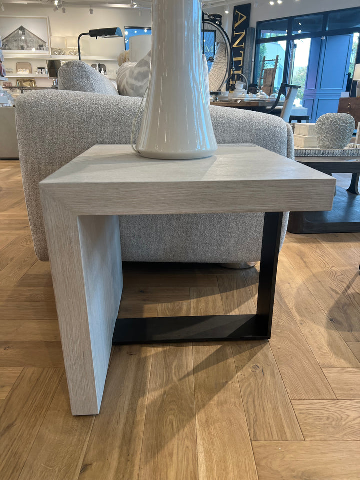 SIDE TABLE WATERFALL BONE WOOD #71786