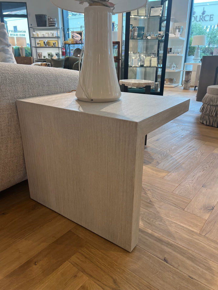 SIDE TABLE WATERFALL BONE WOOD #71786