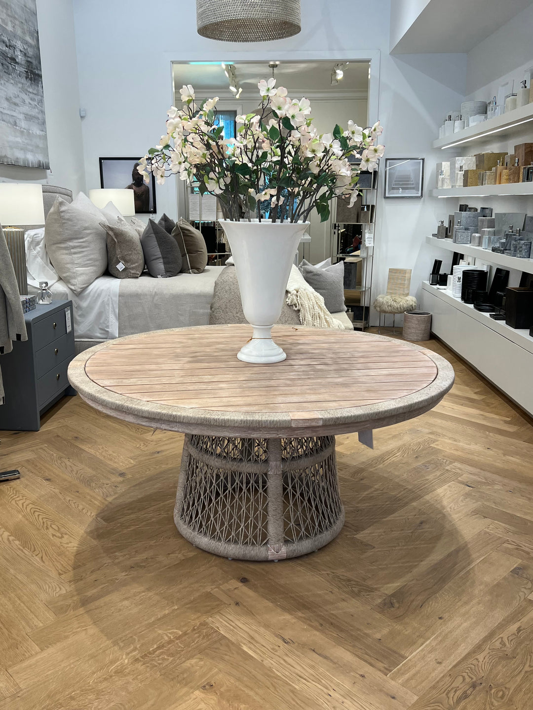 DINING TABLE TEAK WOOD FRAME #47251