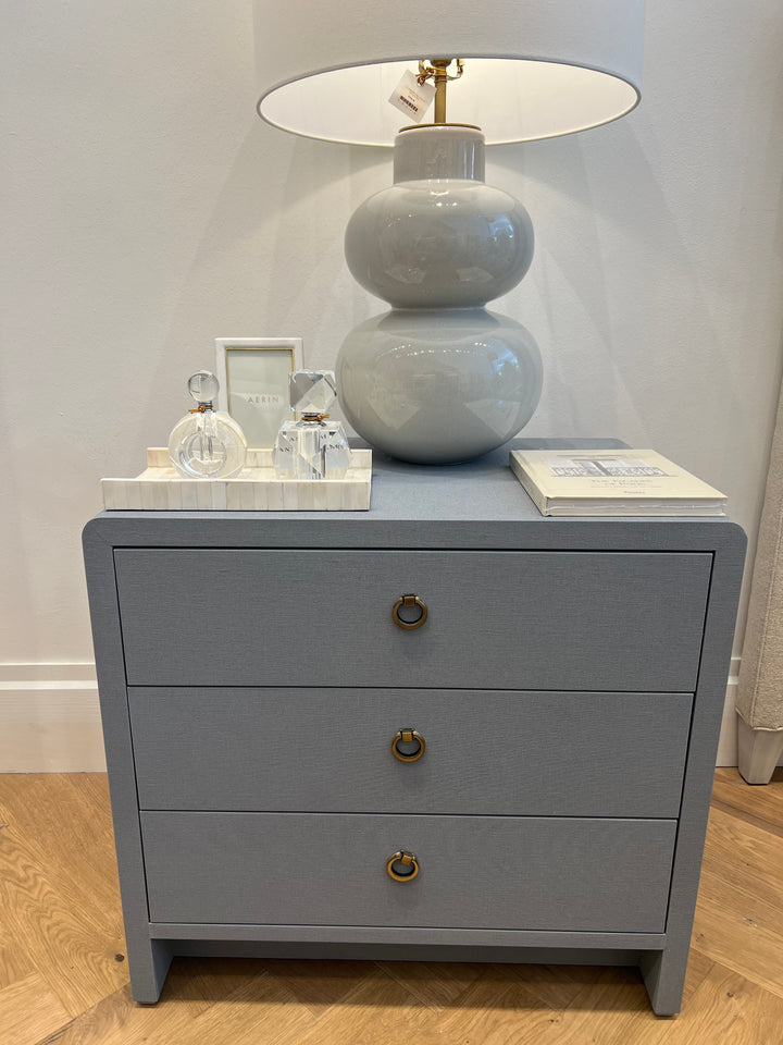 CHEST 3-DRAWER LINEN GRAY #55105