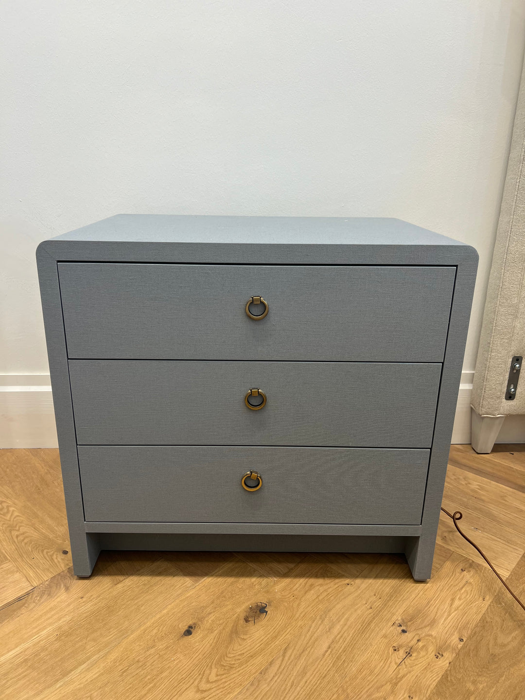 CHEST 3-DRAWER LINEN GRAY #55105