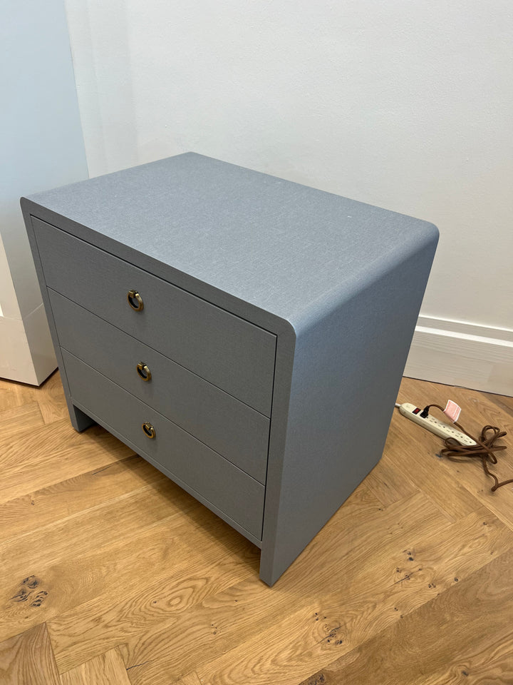 CHEST 3-DRAWER LINEN GRAY #55105