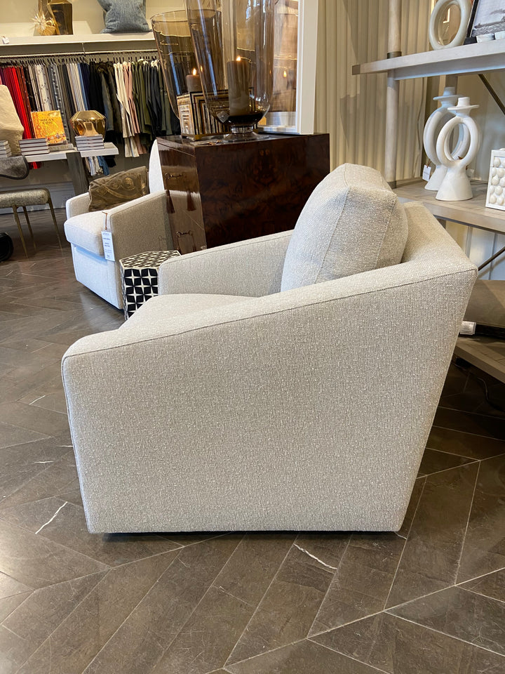 CHAIR SWIVEL BOUCLE BEIGE TAN #71388