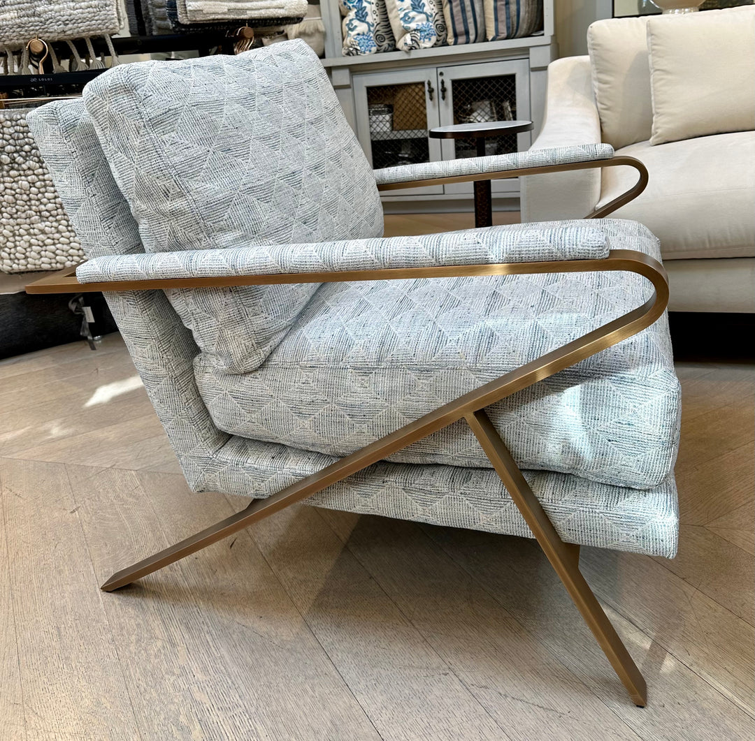 CHAIR WITH BRASS IN TABORA POOL #62717