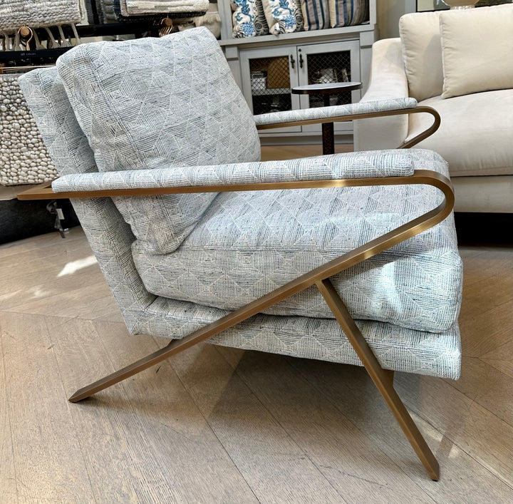 CHAIR WITH BRASS IN TABORA POOL #62717