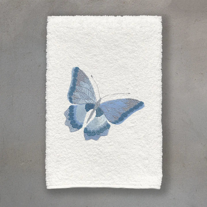 GUEST TOWEL TERRY TROPICAL BUTTERFLY