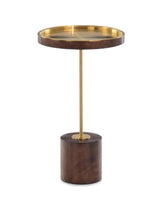 MARTINI TABLE WALNUT CROTCH VENEER TOP RIM