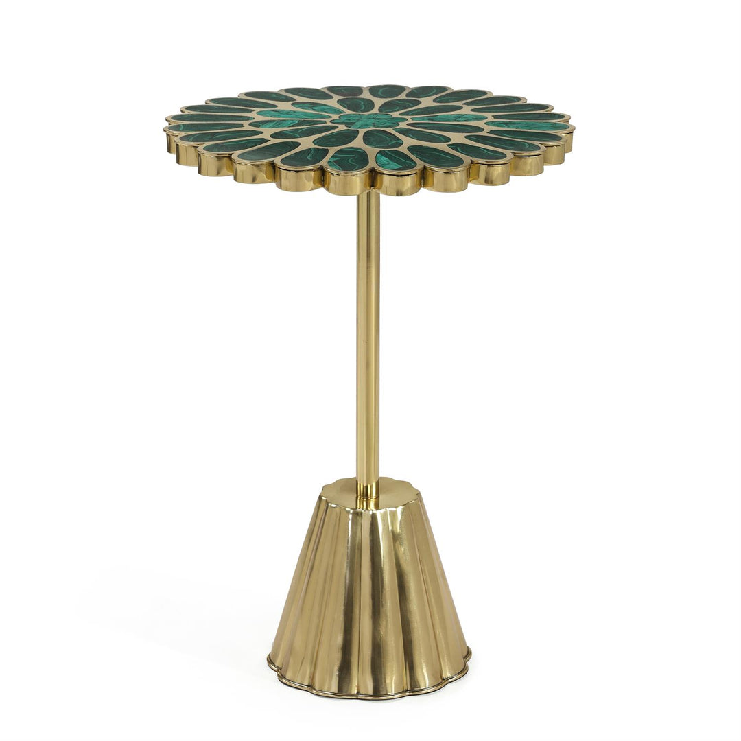 ACCENT TABLE DARK GREEN