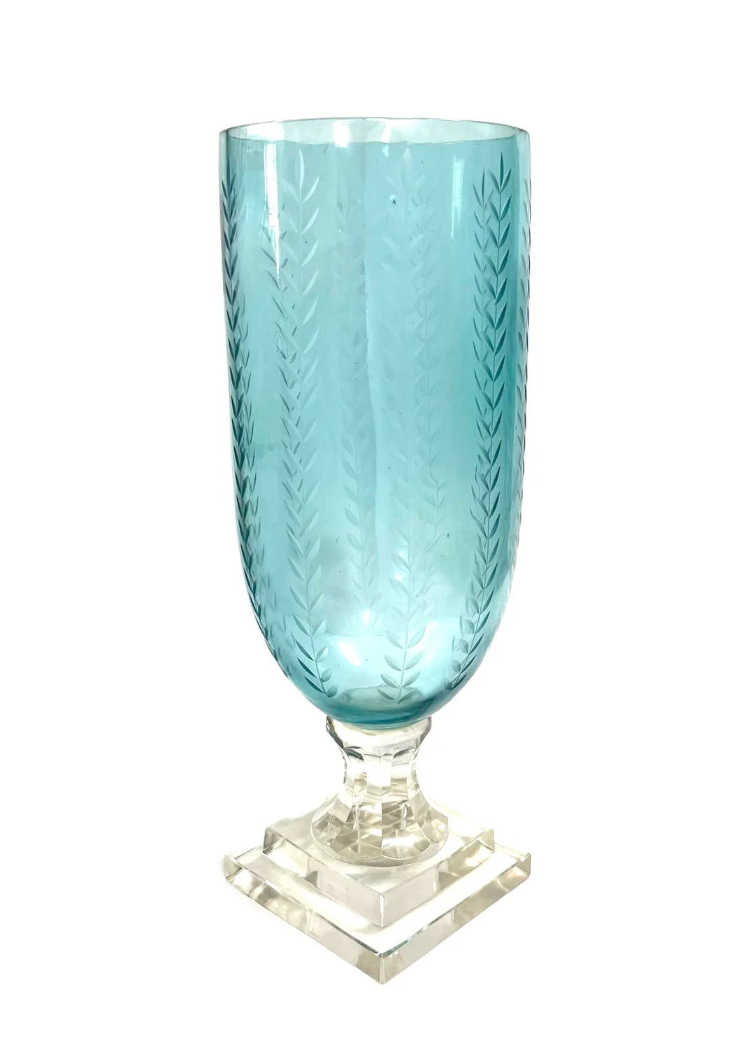 HURRICANE VERTICAL LEAF AQUA 14.5"H