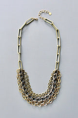 NECKLACE MULTI-STRAND CHAIN