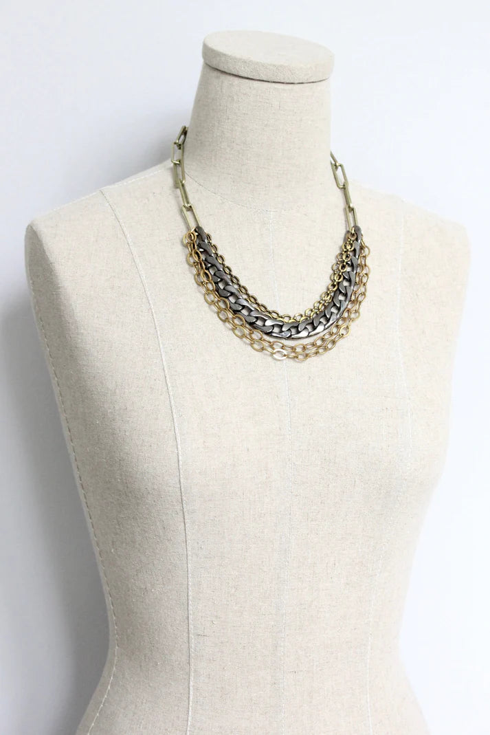 NECKLACE MULTI-STRAND CHAIN