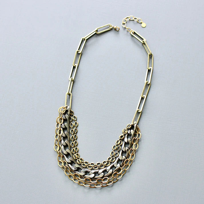 NECKLACE MULTI-STRAND CHAIN
