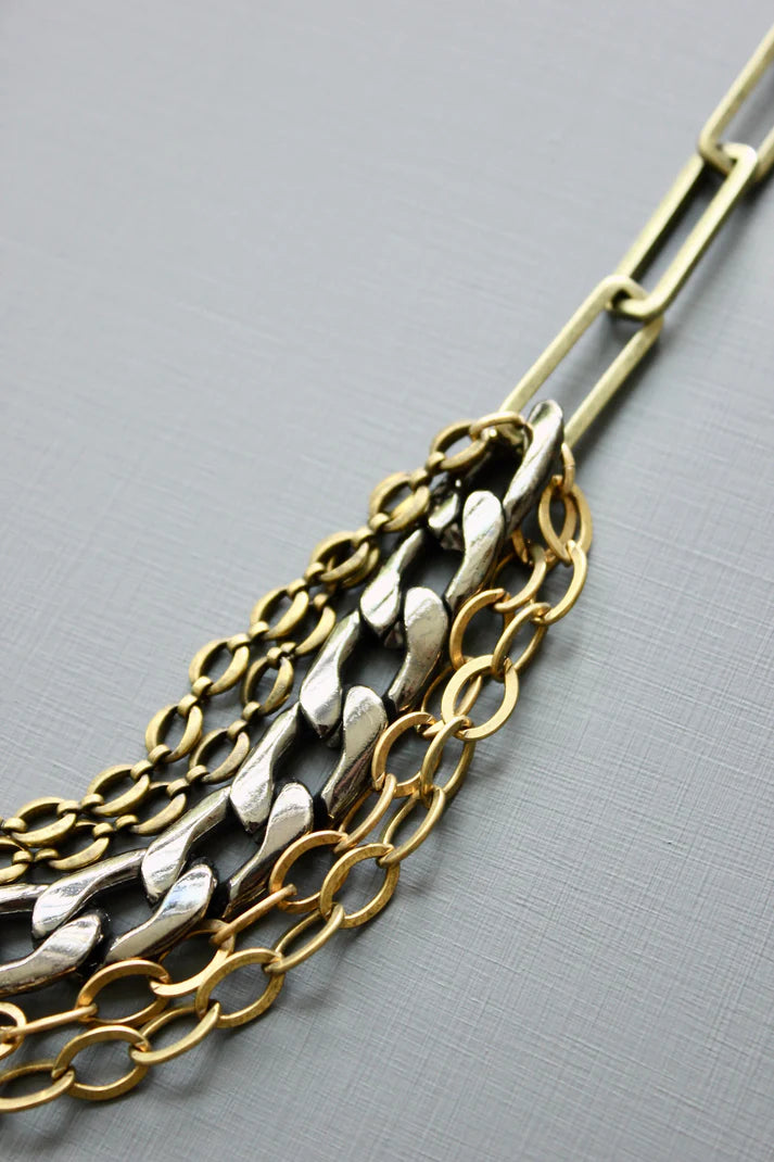 NECKLACE MULTI-STRAND CHAIN