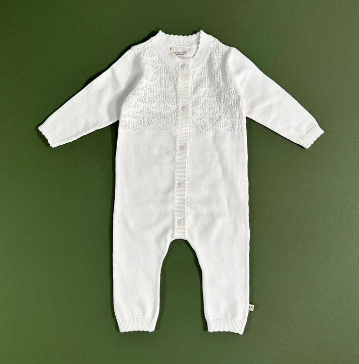 JUMPSUIT DOVE WHITE POINTELLE