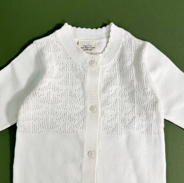JUMPSUIT DOVE WHITE POINTELLE