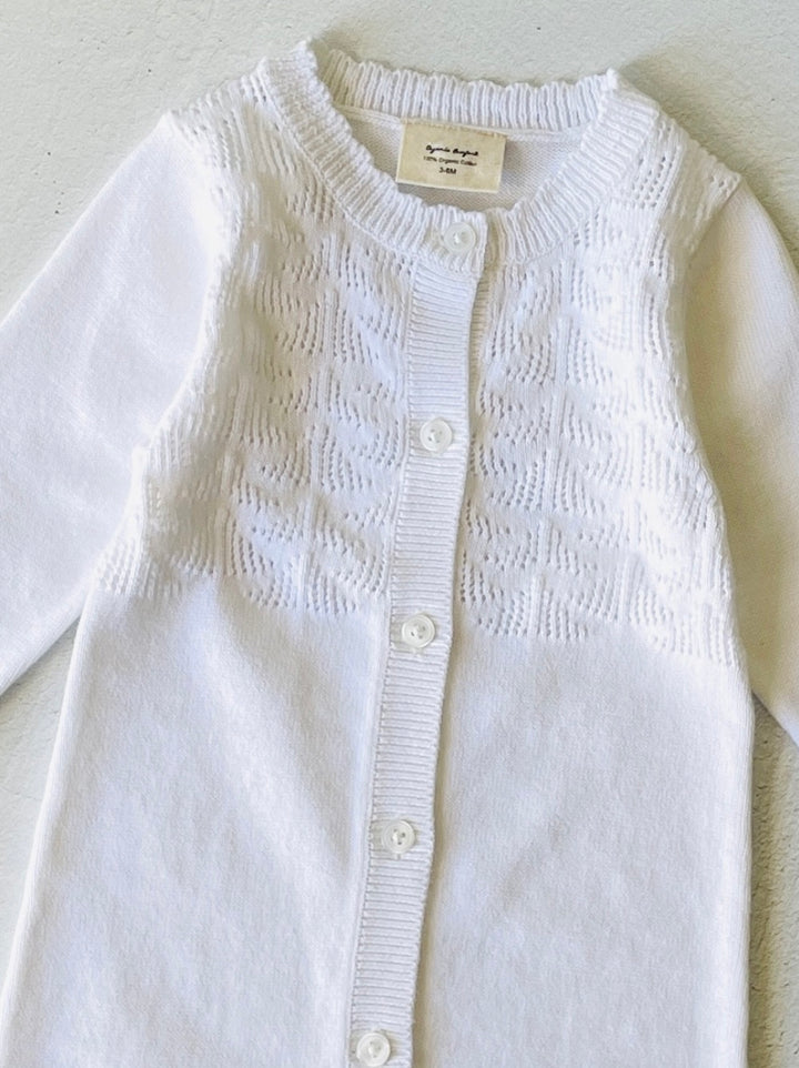 JUMPSUIT DOVE WHITE POINTELLE