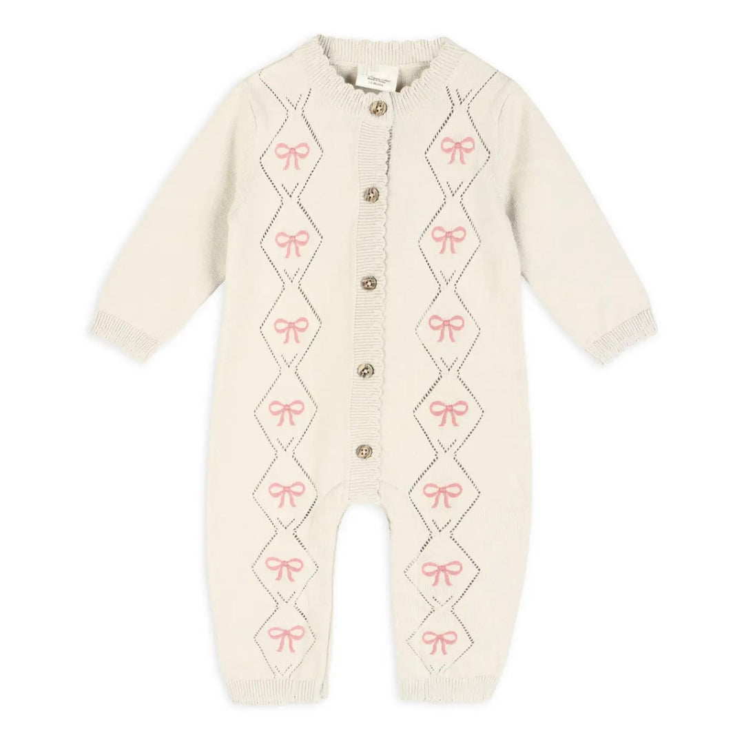 JUMPSUIT POINTELLE EVIE BOW