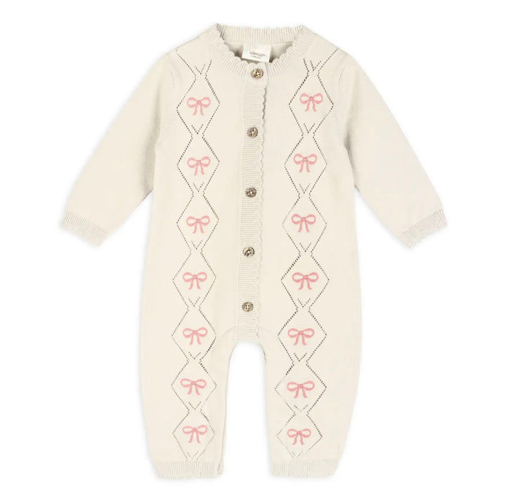 JUMPSUIT POINTELLE EVIE BOW