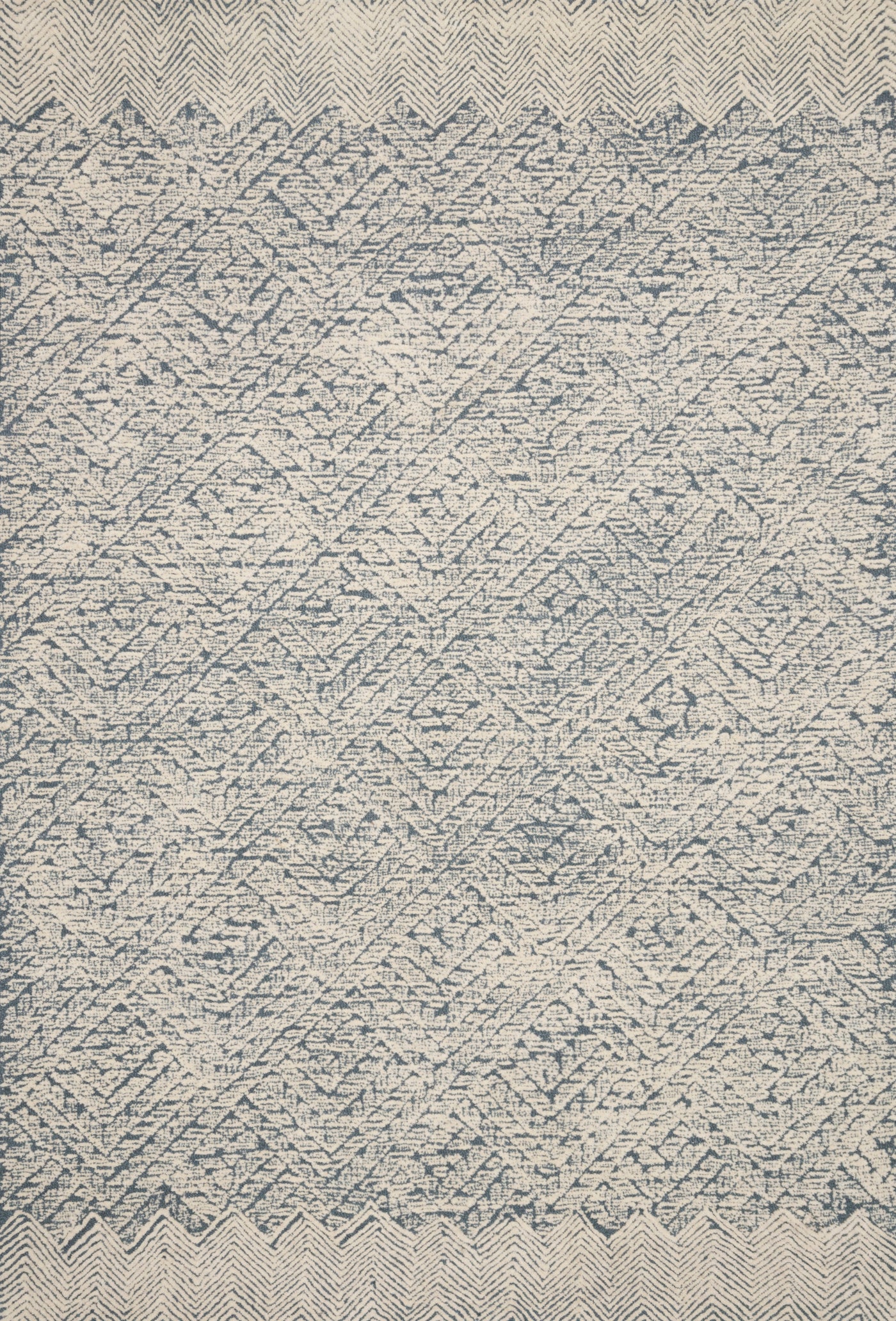 RUG BLUE/IVORY 9X13