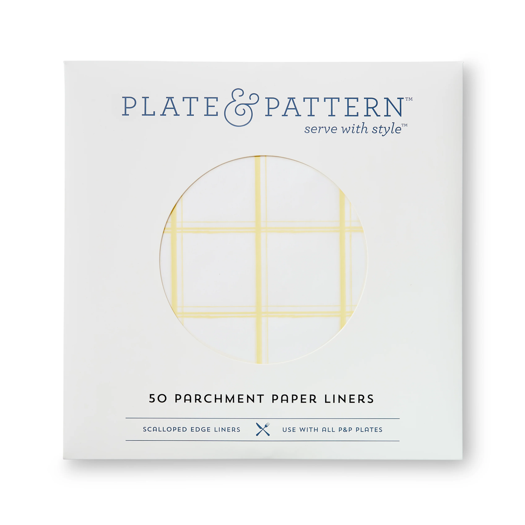 LINERS (PLATE) LEMON CHIFFON SET/50