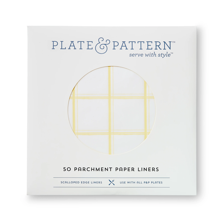 LINERS (PLATE) LEMON CHIFFON SET/50
