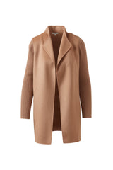 COAT RIB SLEEVE CAMEL
