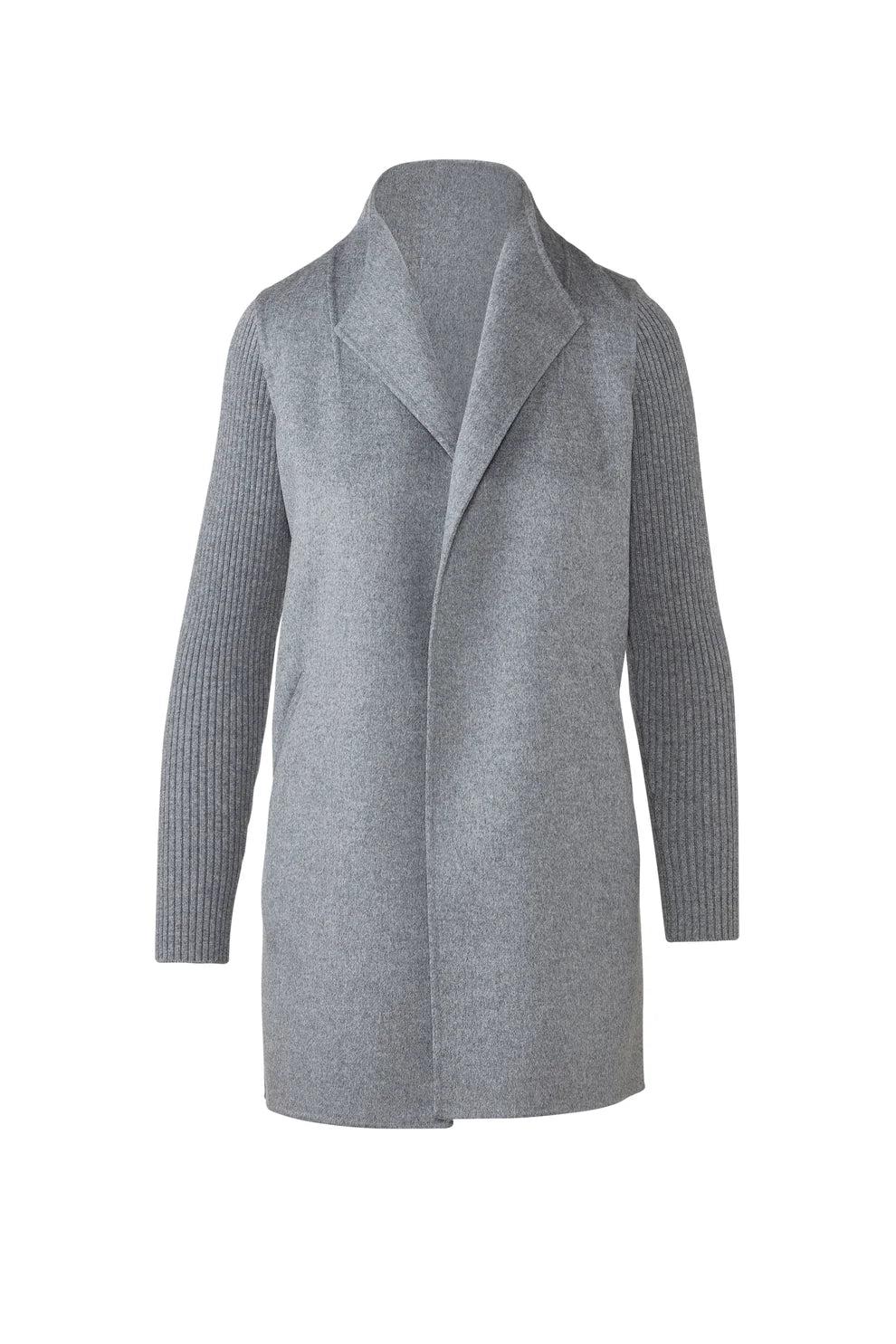 COAT RIB SLEEVE GRANITE
