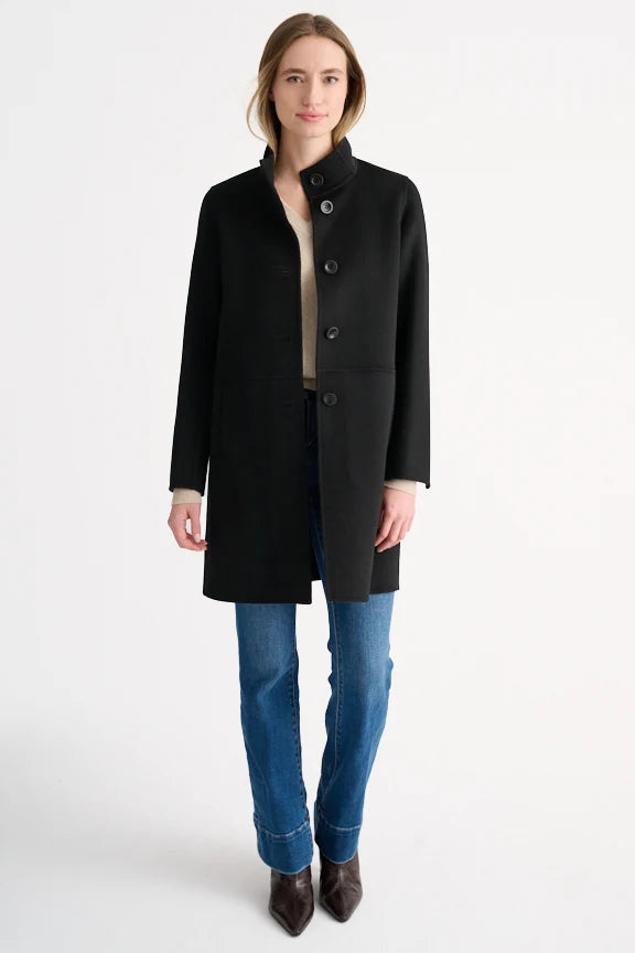 COAT BUTTON MOCK