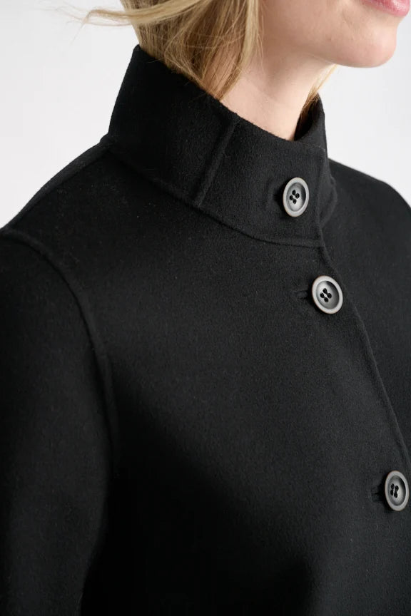 COAT BUTTON MOCK