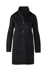 COAT BUTTON MOCK