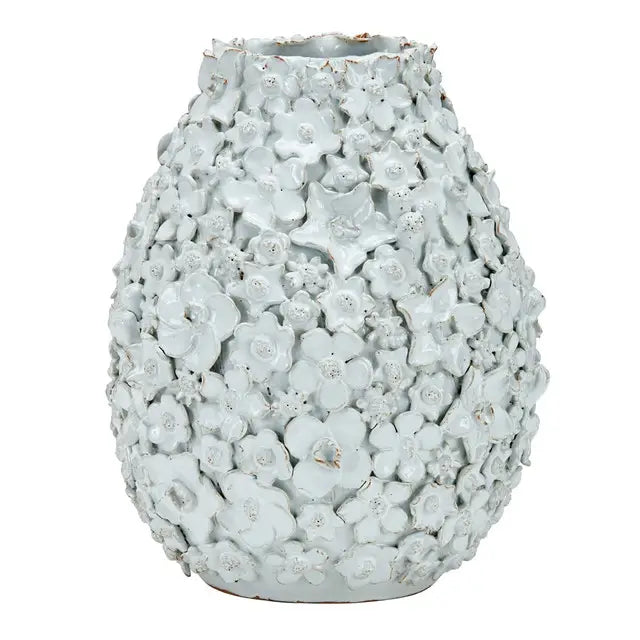 VASE BOUQUET WHITE HANDCRAFTED