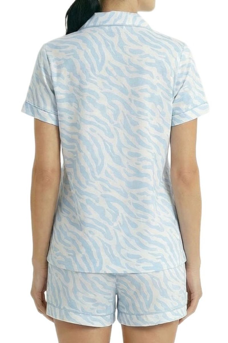 LISA SHORT BLUE ZEBRA PJ SET