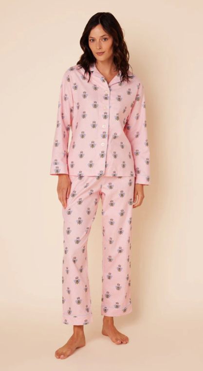 PAJAMA LONG BEE PINK FLANNEL