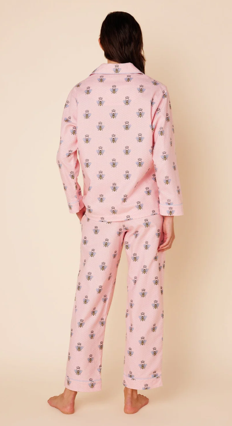 PAJAMA LONG BEE PINK FLANNEL