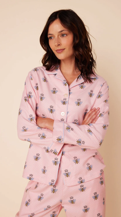 PAJAMA LONG BEE PINK FLANNEL