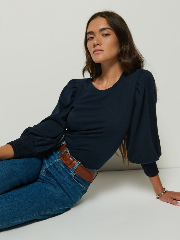 TOP PEASANT TEE 3/4 SLEEVE