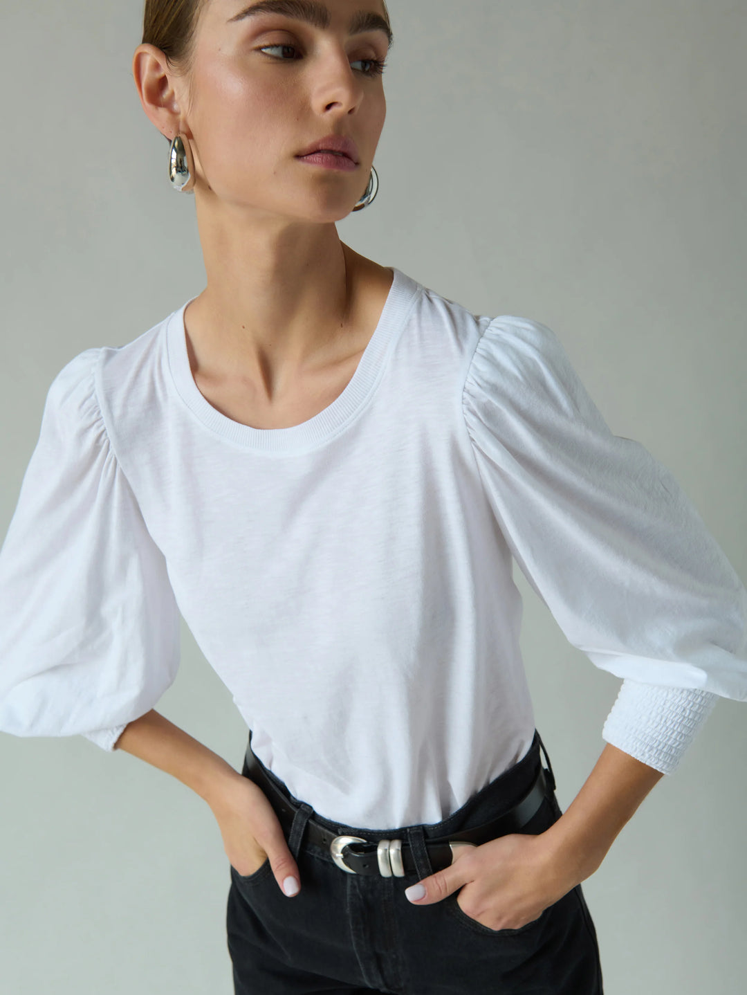 TOP PEASANT TEE 3/4 SLEEVE