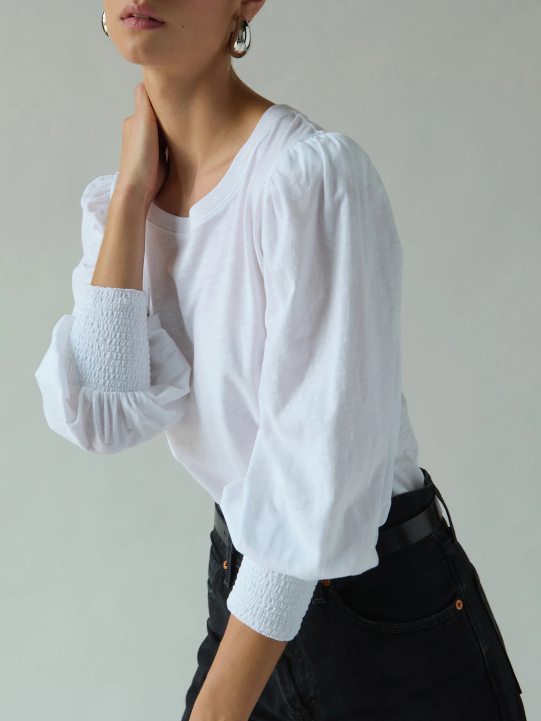 TOP PEASANT TEE 3/4 SLEEVE