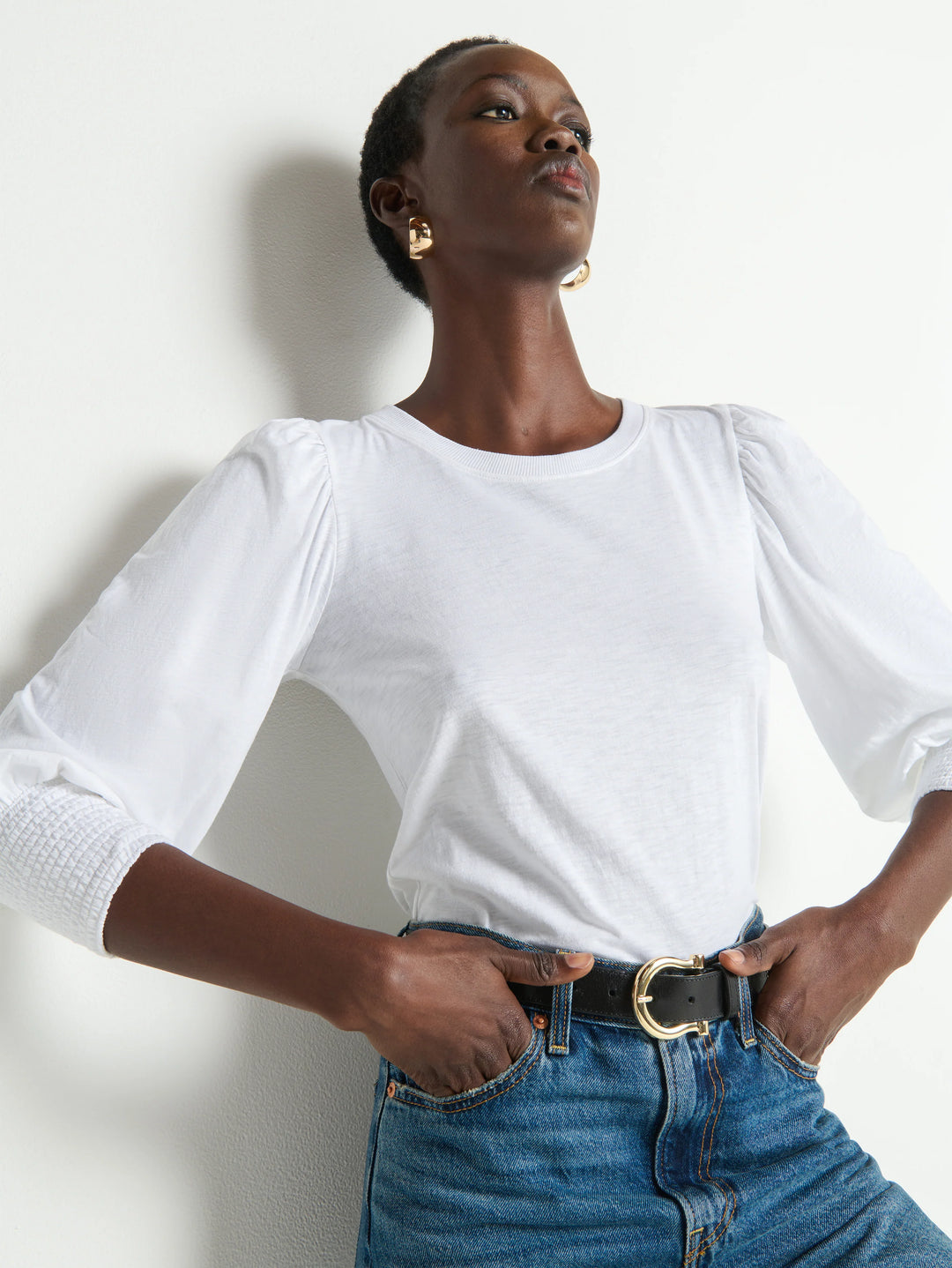 TOP PEASANT TEE 3/4 SLEEVE