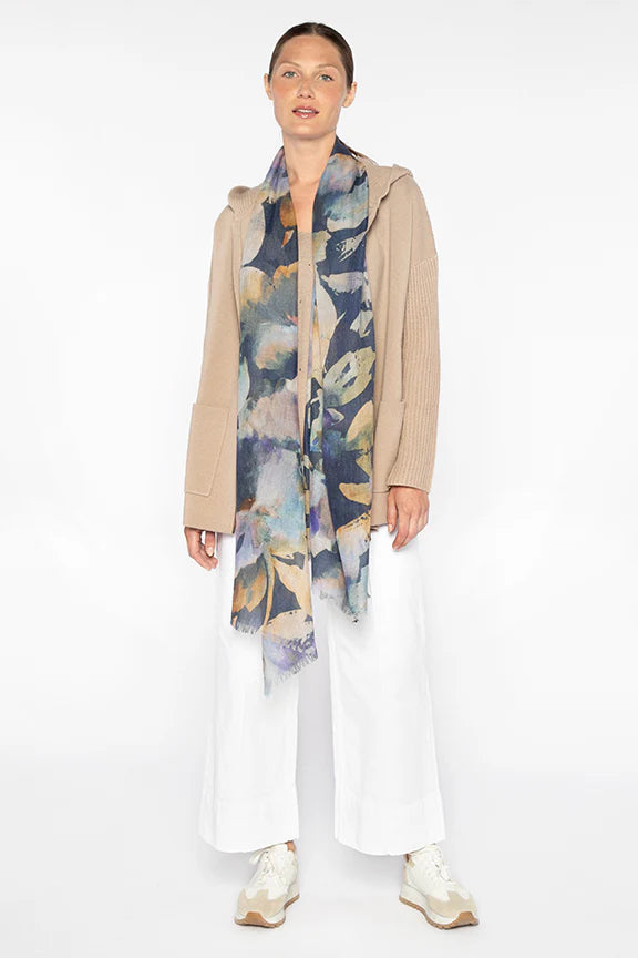SCARF MOONLIT FLORAL PRINT