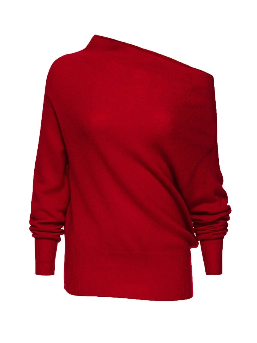 SWEATER OFF SHOULDER CASHMERE