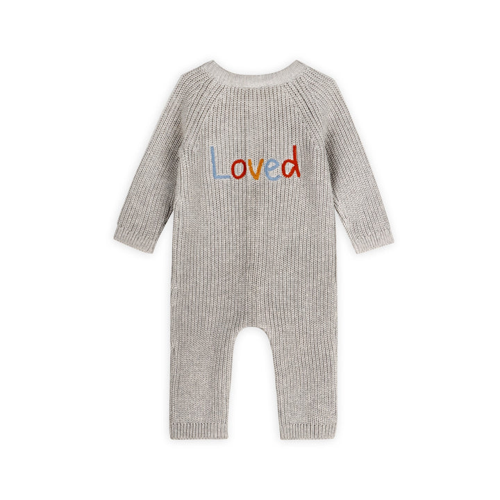 JUMPSUIT LOVED EMROIDERED HEATHER GREY