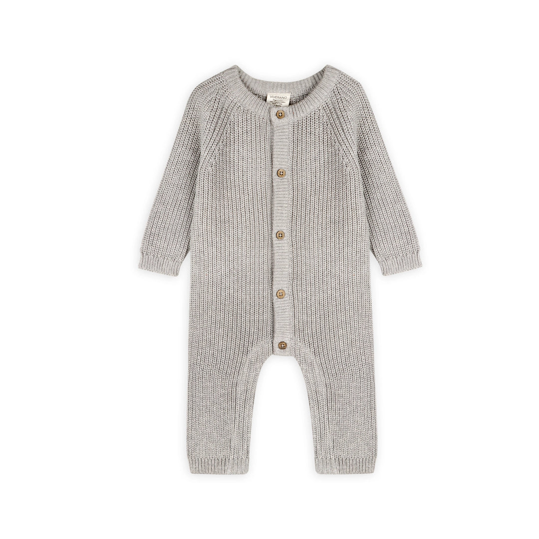 JUMPSUIT LOVED EMROIDERED HEATHER GREY