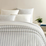 DUVET LUSH LINEN STRIPE SLATE BLUE